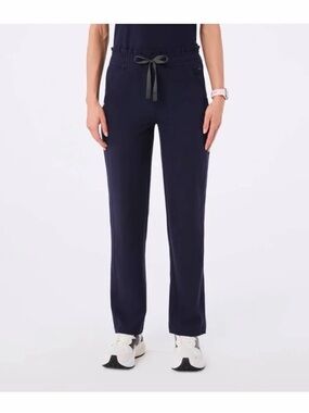 Figs Davia High Waisted straight leg Navy scrub pant